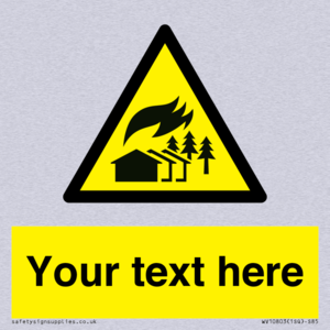 Custom Warning: Large scale fire zone